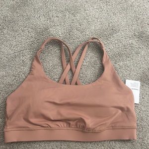 NWT Lululemon Energy Bra in Dusty Clay